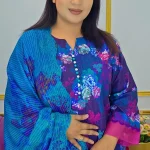 Ready Three Piece Digital Print & Embroidered Women Dress