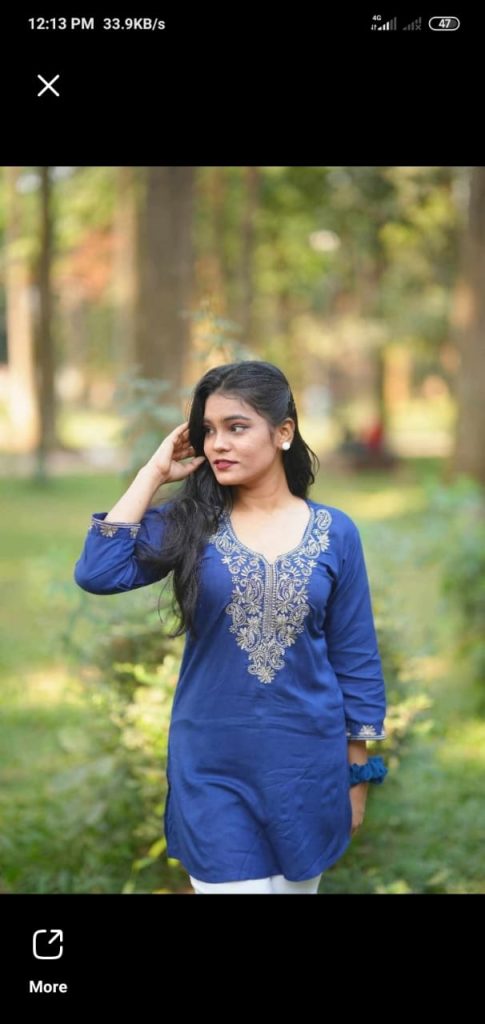 প্রিমিয়াম এমব্রয়ডারি লেডিজ কুর্তি