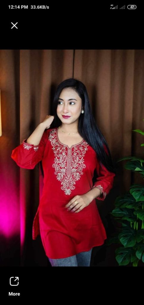 প্রিমিয়াম এমব্রয়ডারি লেডিজ কুর্তি